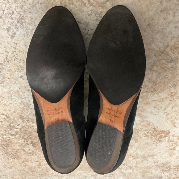 Aquatalia Black Suede Leather  Booties Size 10 - Picture 5 of 8